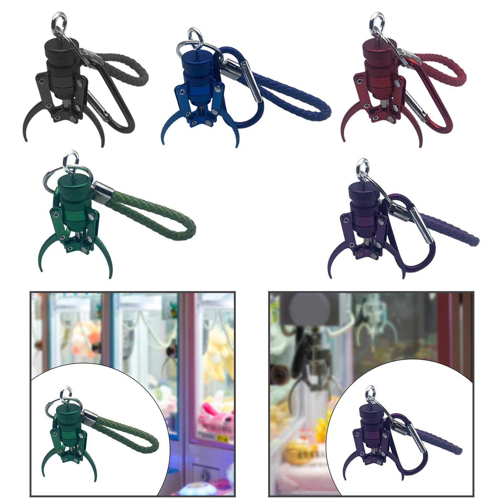 Arcade Toy Claw Vending Machine - Niedlicher Kranich-Schlüsselanhänger aus Aluminium, Spielzeug-Anhänger für